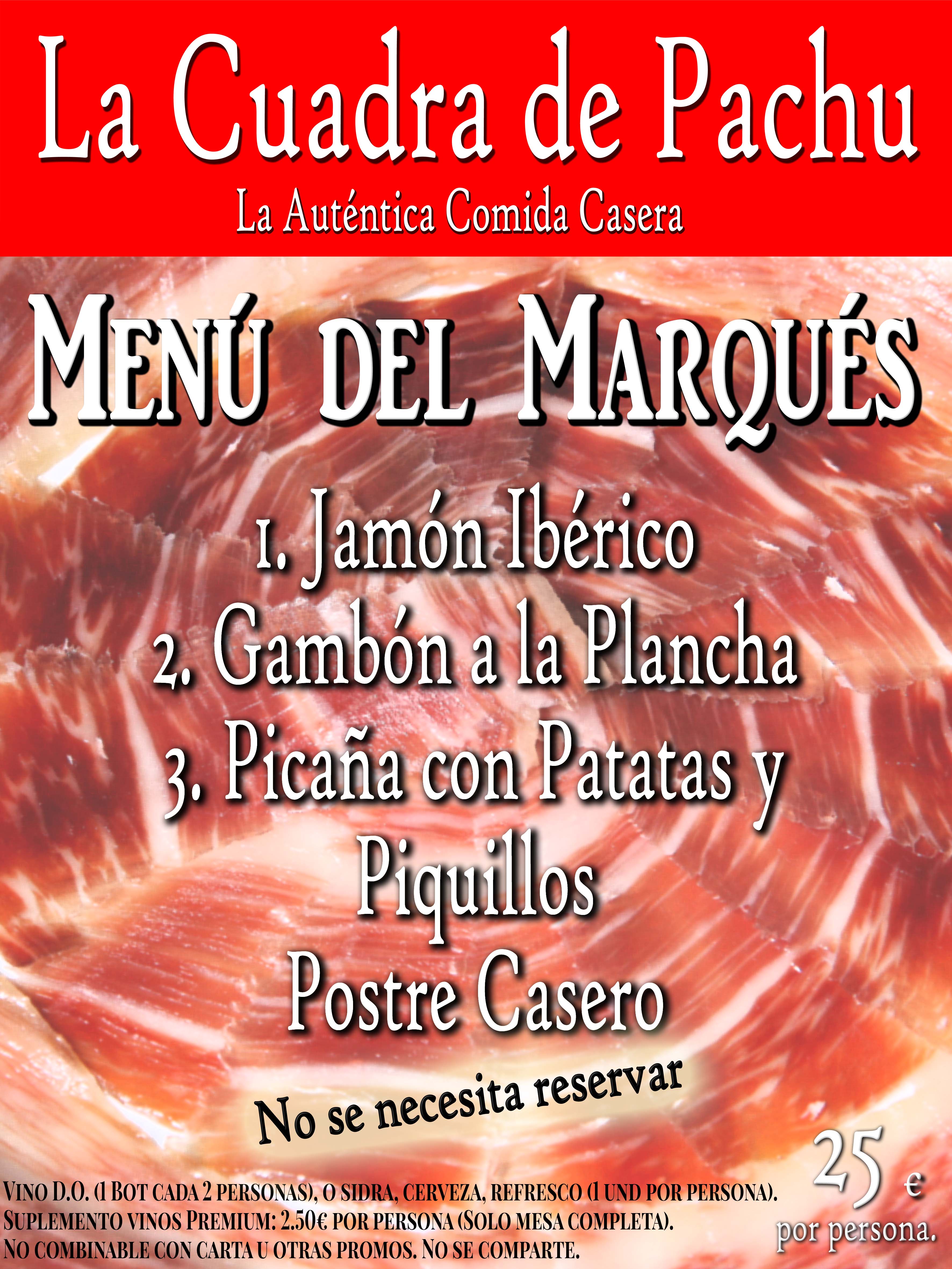 Menú del Marqués